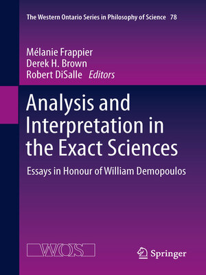 cover image of Analysis and Interpretation in the Exact Sciences